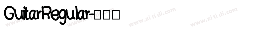 Guitar Regular字体转换